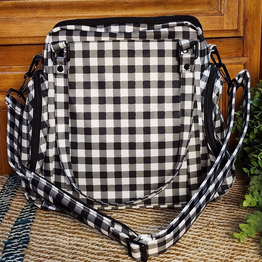 Ju-Ju-Be Gingham Style Be Supplied Pumping Diaper Bag Complete EUC - Picture 9 of 16